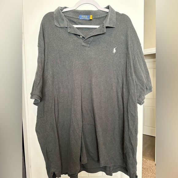 Polo by Ralph Lauren Men’s Heathered Grey Polo is XXL - Picture 1 of 3